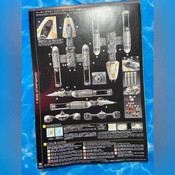 BAN DAI Star Wars Y-Wing Starfighter 1/72 scale Plastic Model Kit - Brand New - Picture 10 of 10
